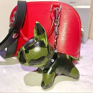 French Bulldog Bag Charm in Camo